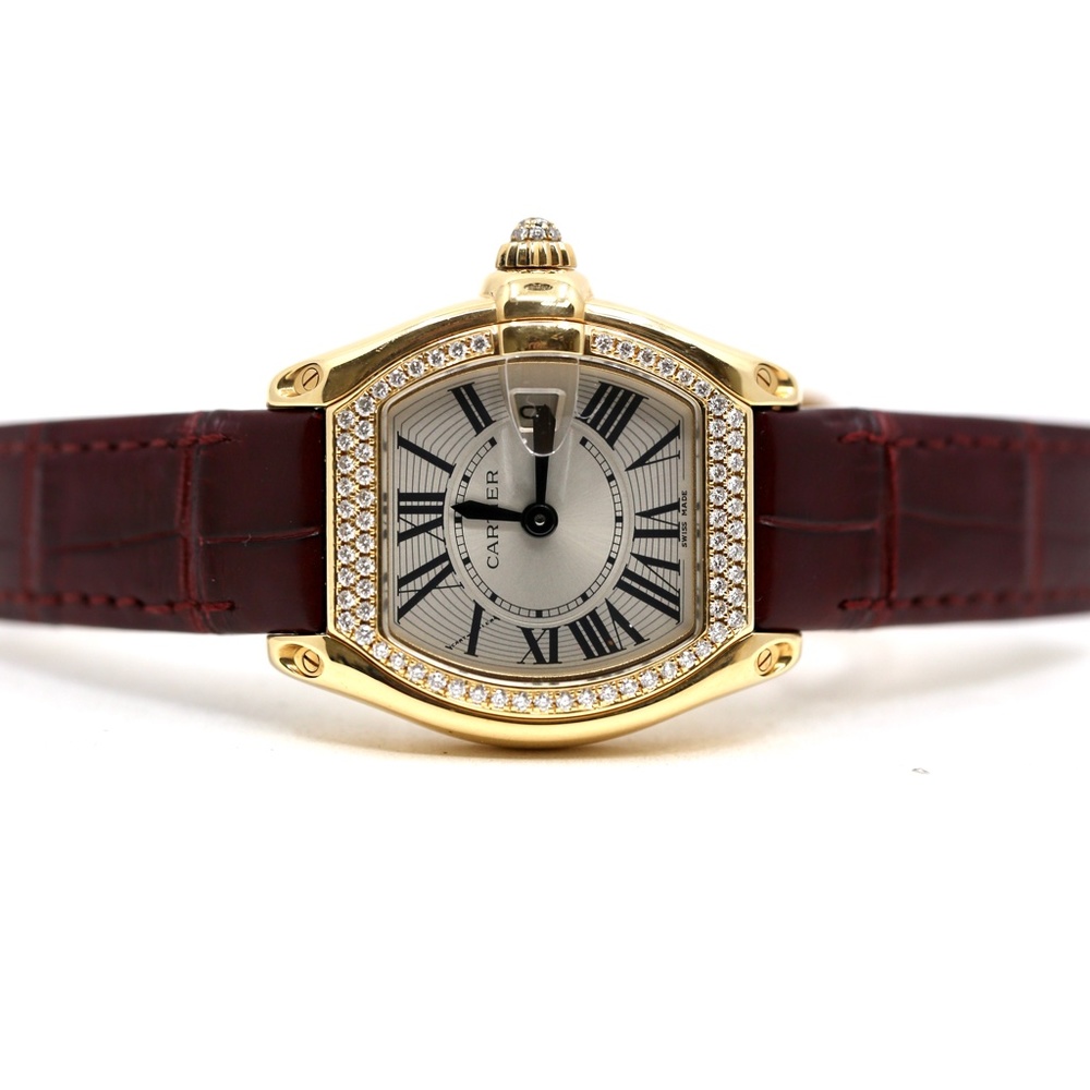 Cartier Roadster 18k Gold & Diamonds Watch - Picture 15 of 16